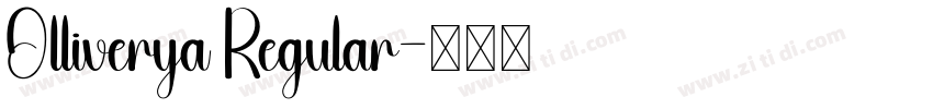 Olliverya Regular字体转换